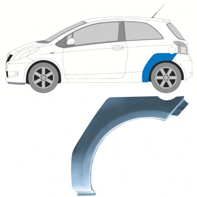 TOYOTA YARIS 2006-2011 3 DRZWIOWY REPERATURKA BŁOTNIKA TYLNEGO / LEWA STRONA