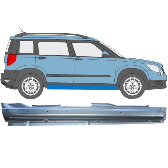Pełny próg do Skoda Yeti 2009- / Prawa 15975