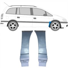 Reperaturka błotnika przedniego do Opel Zafira A 1999-2005 / Lewa+Prawa / Zestaw 9404