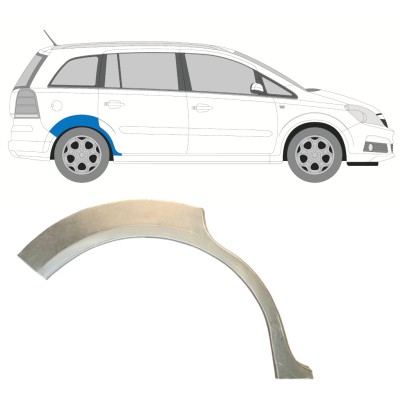 Reperaturka błotnika tylnego do Opel Zafira B 2005-2012 / Prawa 14756
