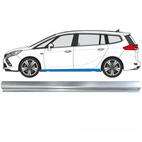 Reperaturka progu część dolna do Opel Zafira C 2012-2019 / Lewa 17040