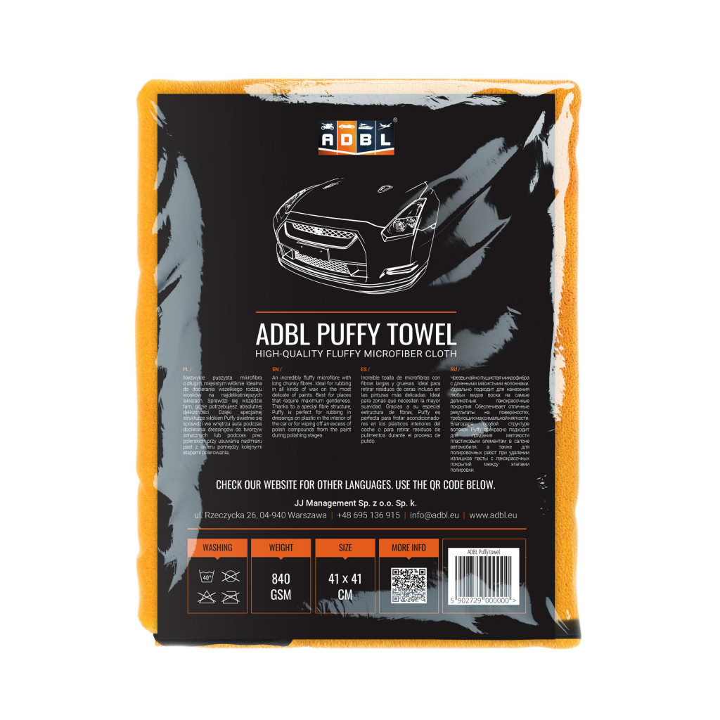 ADBL Puffy towel 840gsm