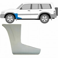 Reperaturka błotnika przedniego część dolna do Nissan Patrol 1997-2009 / Lewa 6261