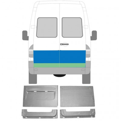 MERCEDES SPRINTER 1995-2006 REPERATURKA DRZWI TYLNYCH ZESTAW / ZESTAW 4