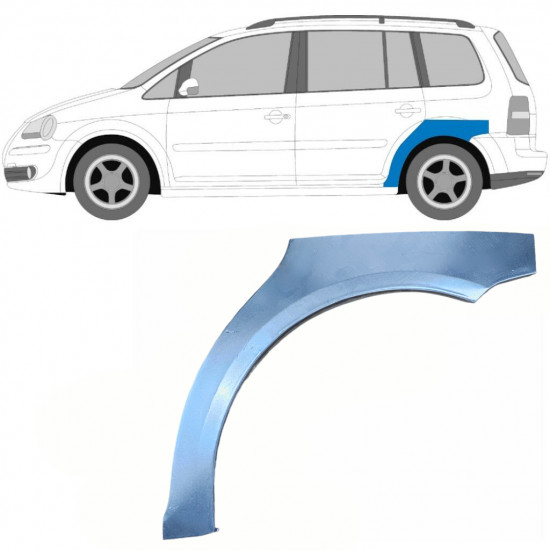 VW TOURAN 2003-2015 REPERATURKA BŁOTNIKA TYLNEGO / LEWA STRONA